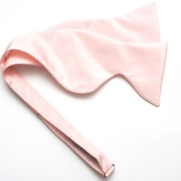 Men's Self-tied Bow Tie Big Butterfly Bow tie Light Pink S703 - Picture 4 of 7